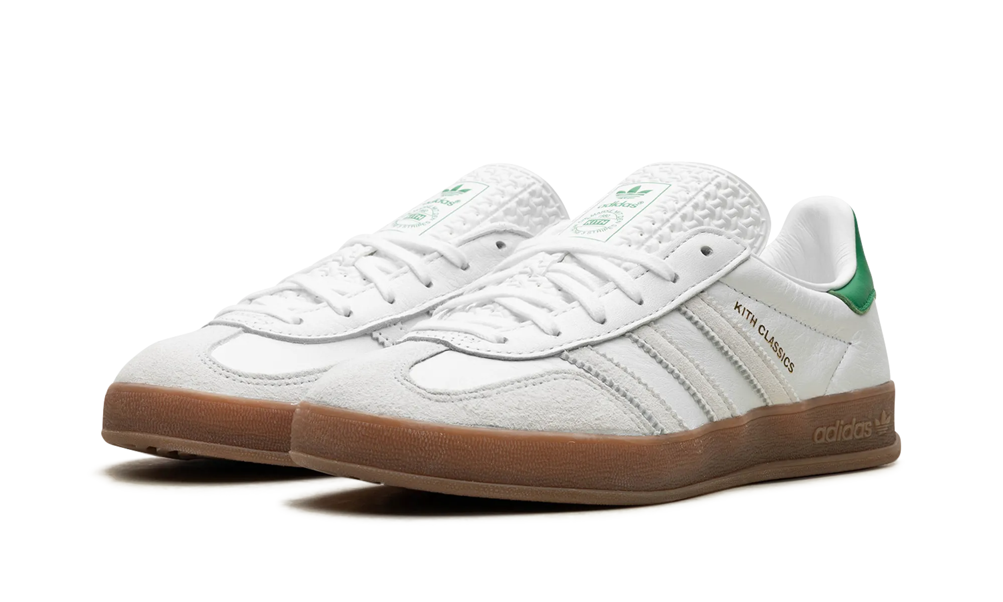 Gazelle Indoor "Kith- White / Green" adidas mesh sneakers for men
