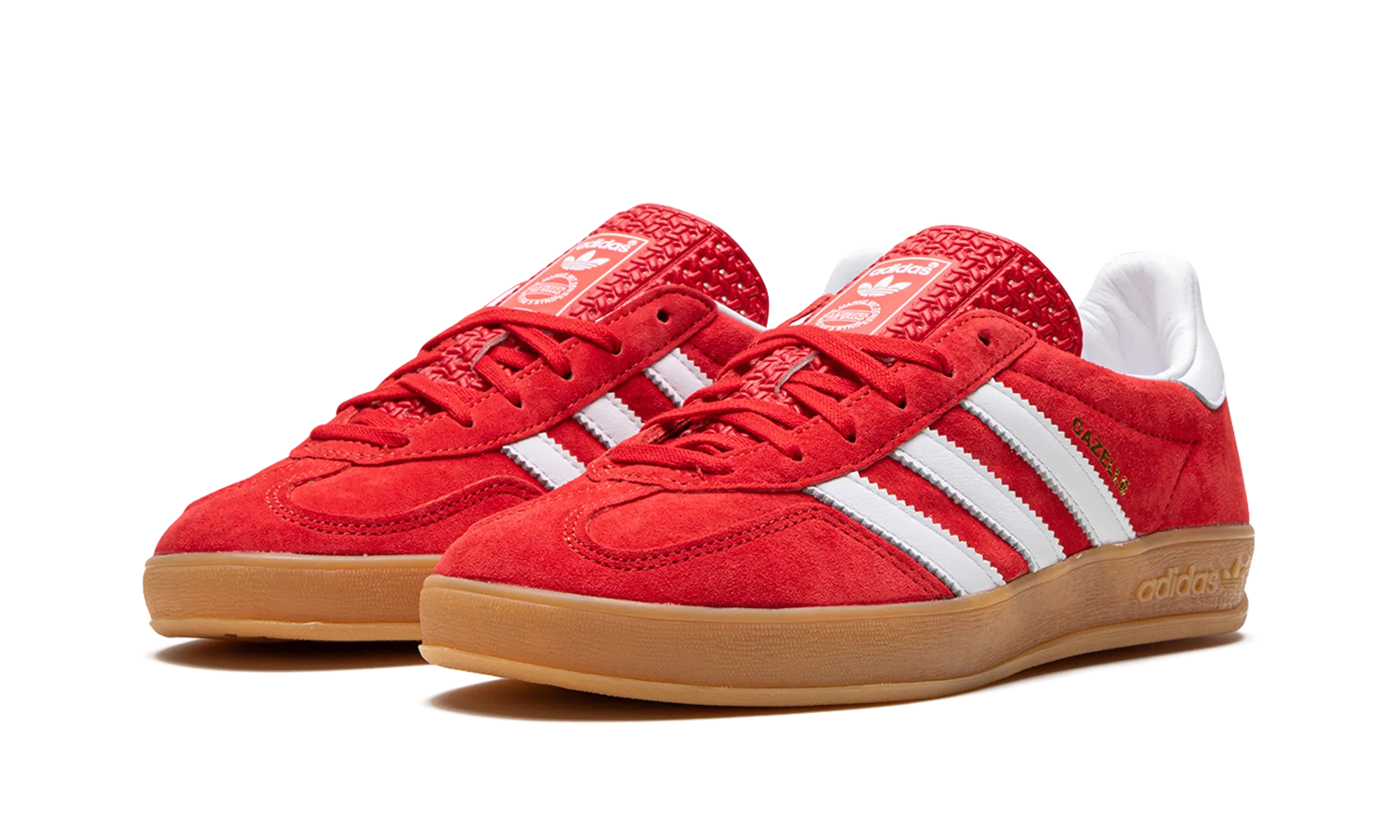 Gazelle Indoor "Scarlet Cloud White" adidas mesh sneakers for men