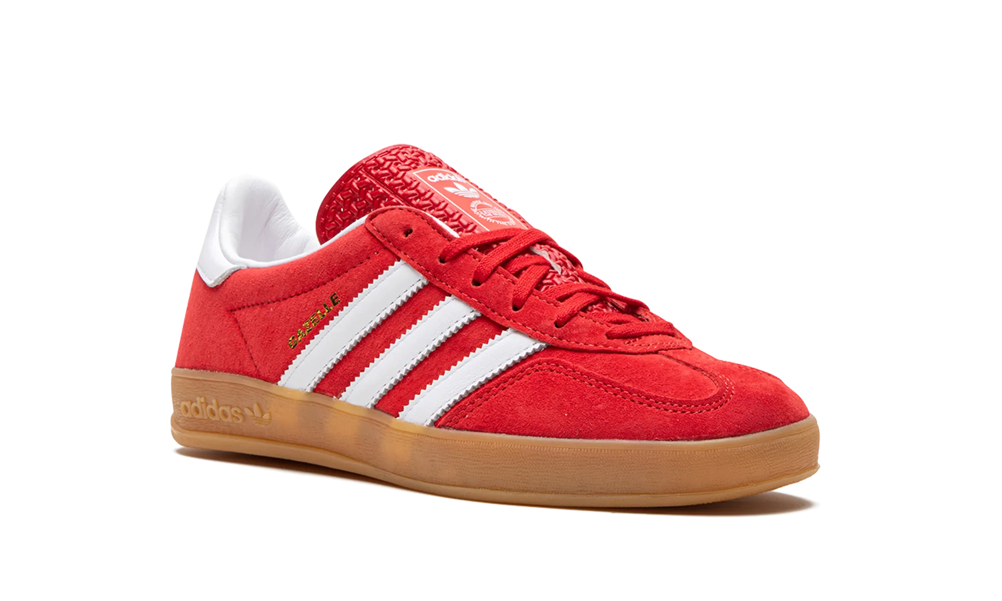 Gazelle Indoor "Scarlet Cloud White" adidas mesh sneakers for men
