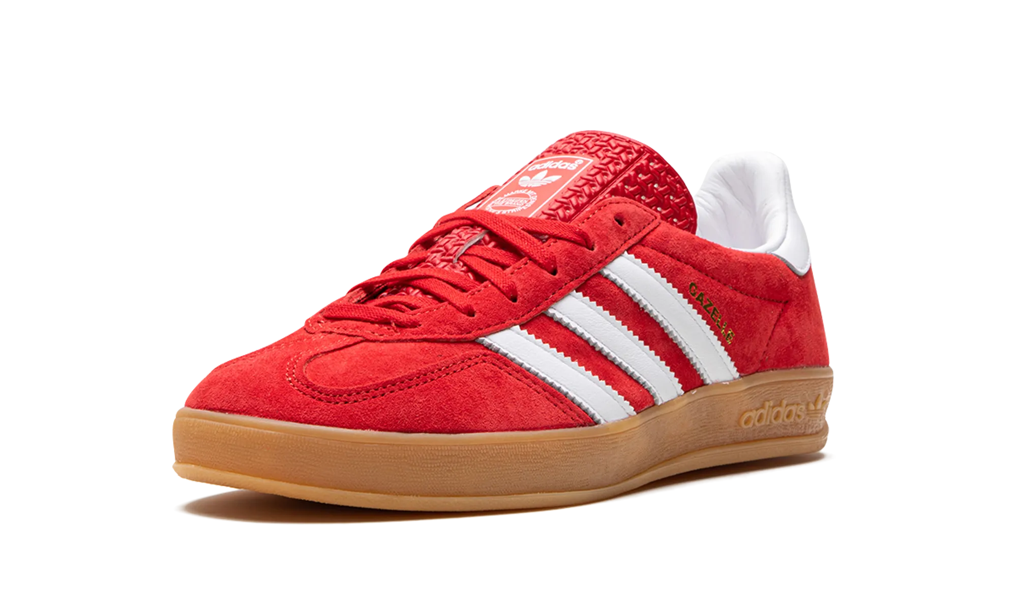 Gazelle Indoor "Scarlet Cloud White" adidas mesh sneakers for men