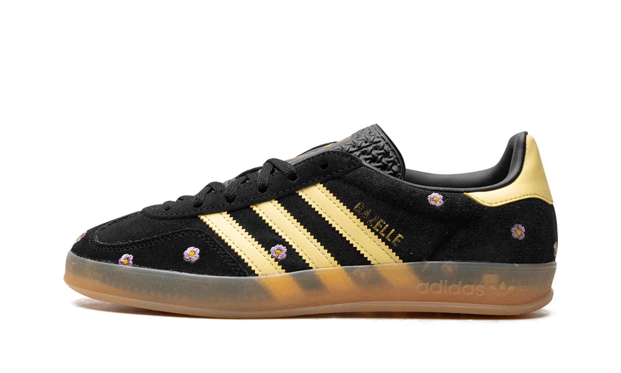 Gazelle Indoor WMNS "Core Black Almost Yellow Floral" Adidas Women's shoes