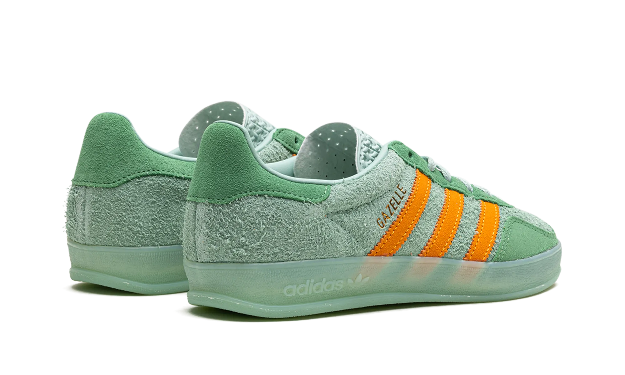 Gazelle Indoor WMNS "Hazy Green Crew Yellow" adidas womens workout shoes