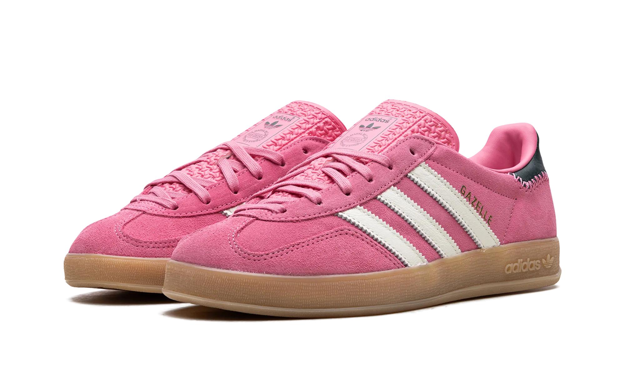 Gazelle Indoor WMNS "Rose Tone Collegiate Green" adidas stylish womens sneakers