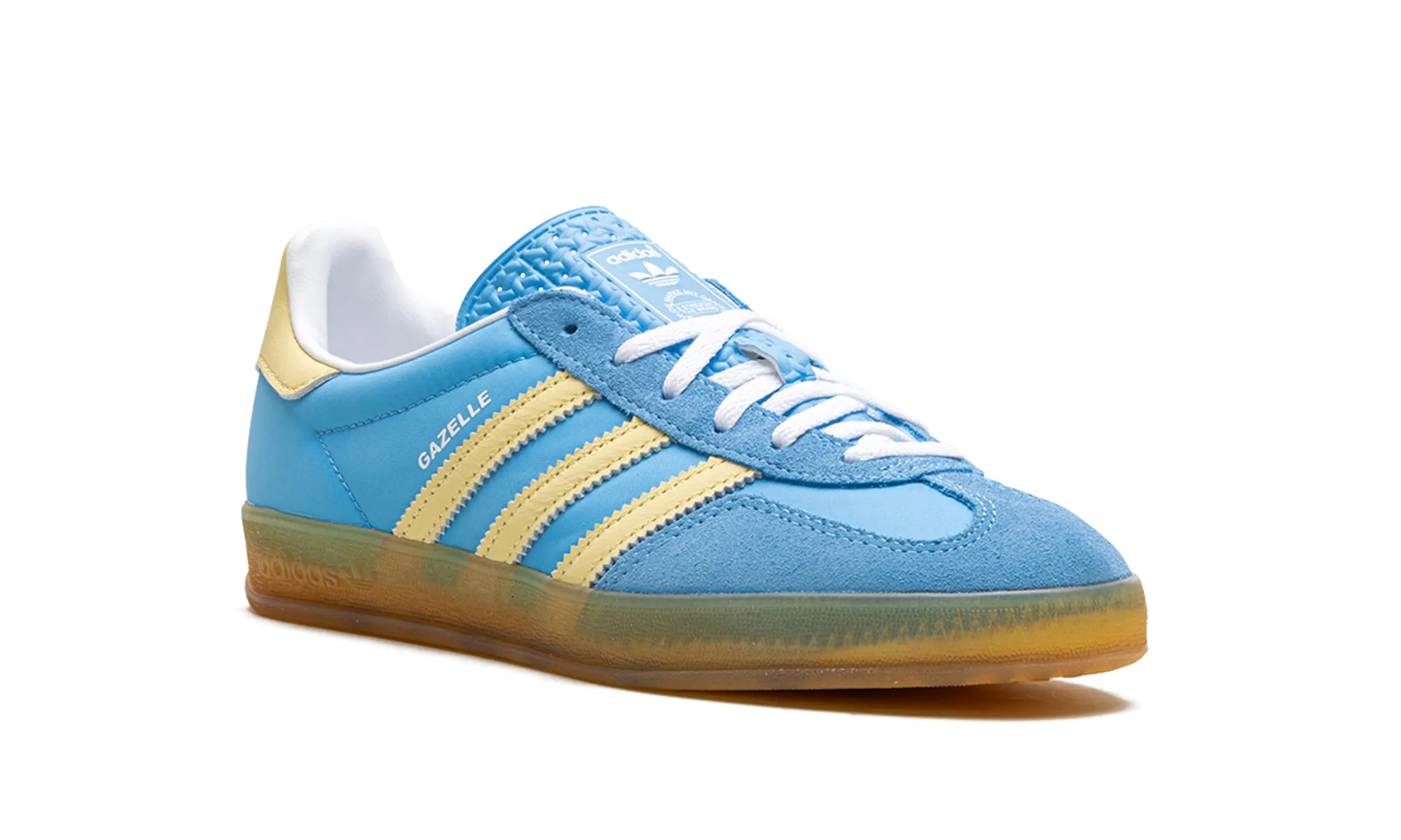 Gazelle Indoor WMNS "Semi Blue Burst Almost Yellow" adidas stylish womens sneakers