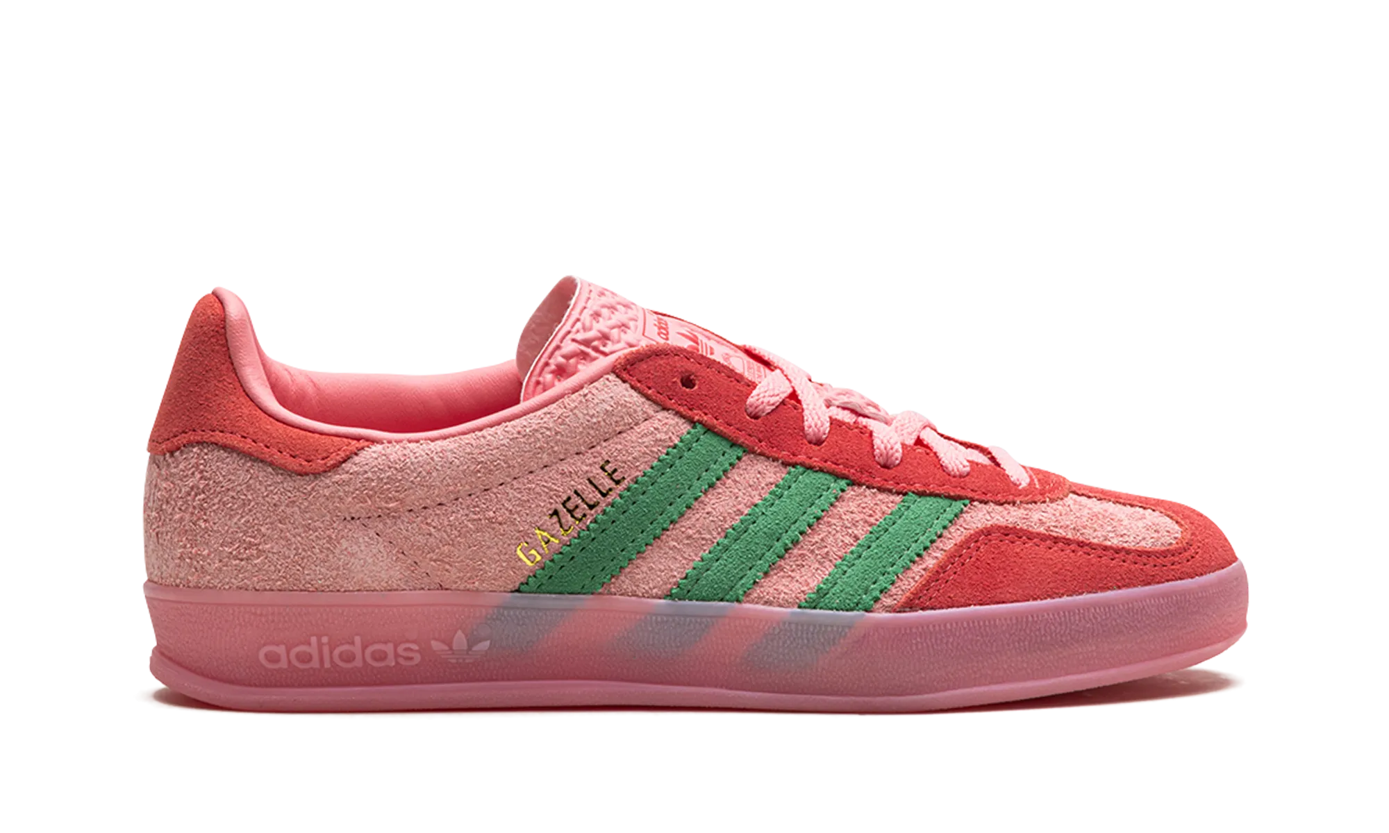 Gazelle Indoor WMNS "Semi Pink Spark Preloved Scarlet" adidas stylish womens sneakers