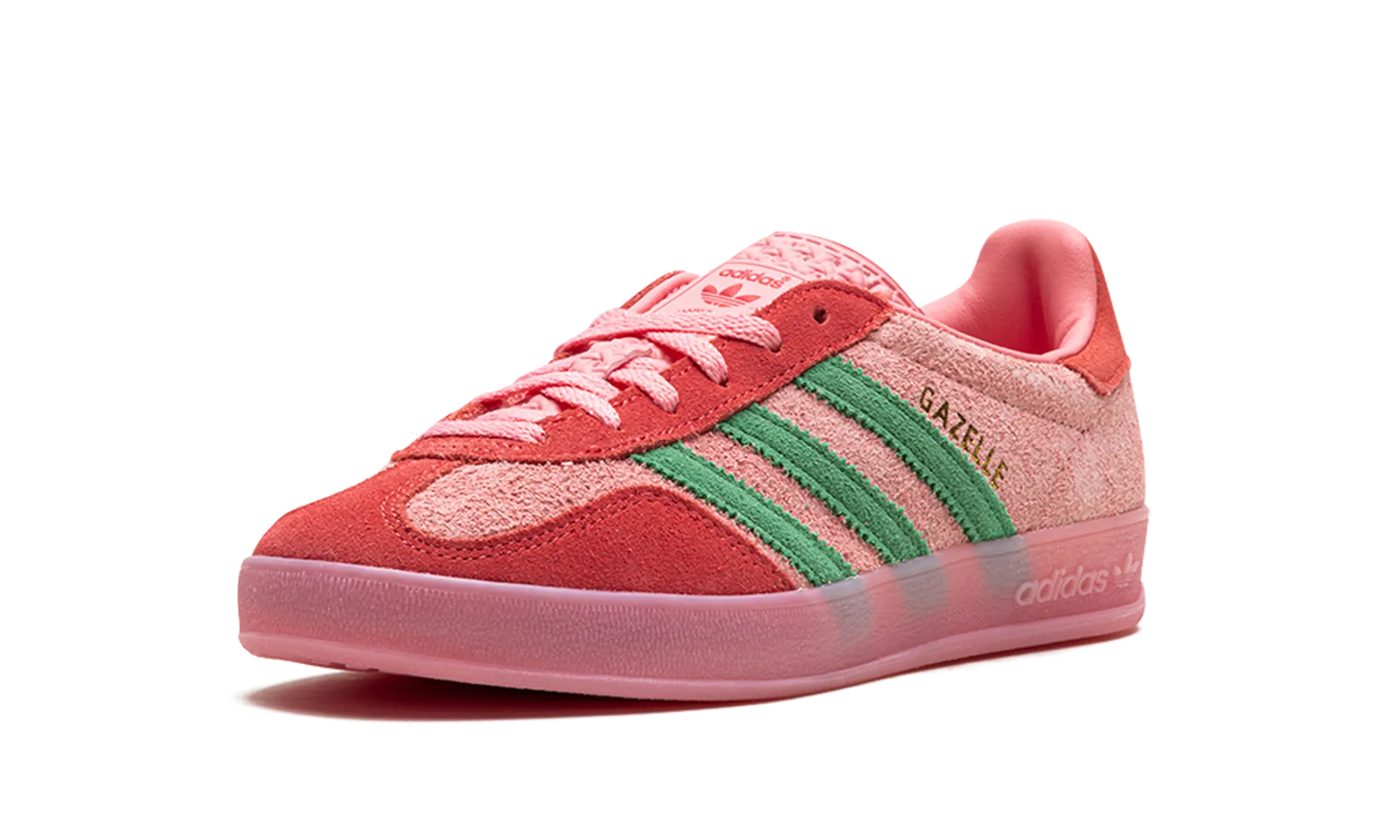 Gazelle Indoor WMNS "Semi Pink Spark Preloved Scarlet" adidas stylish womens sneakers