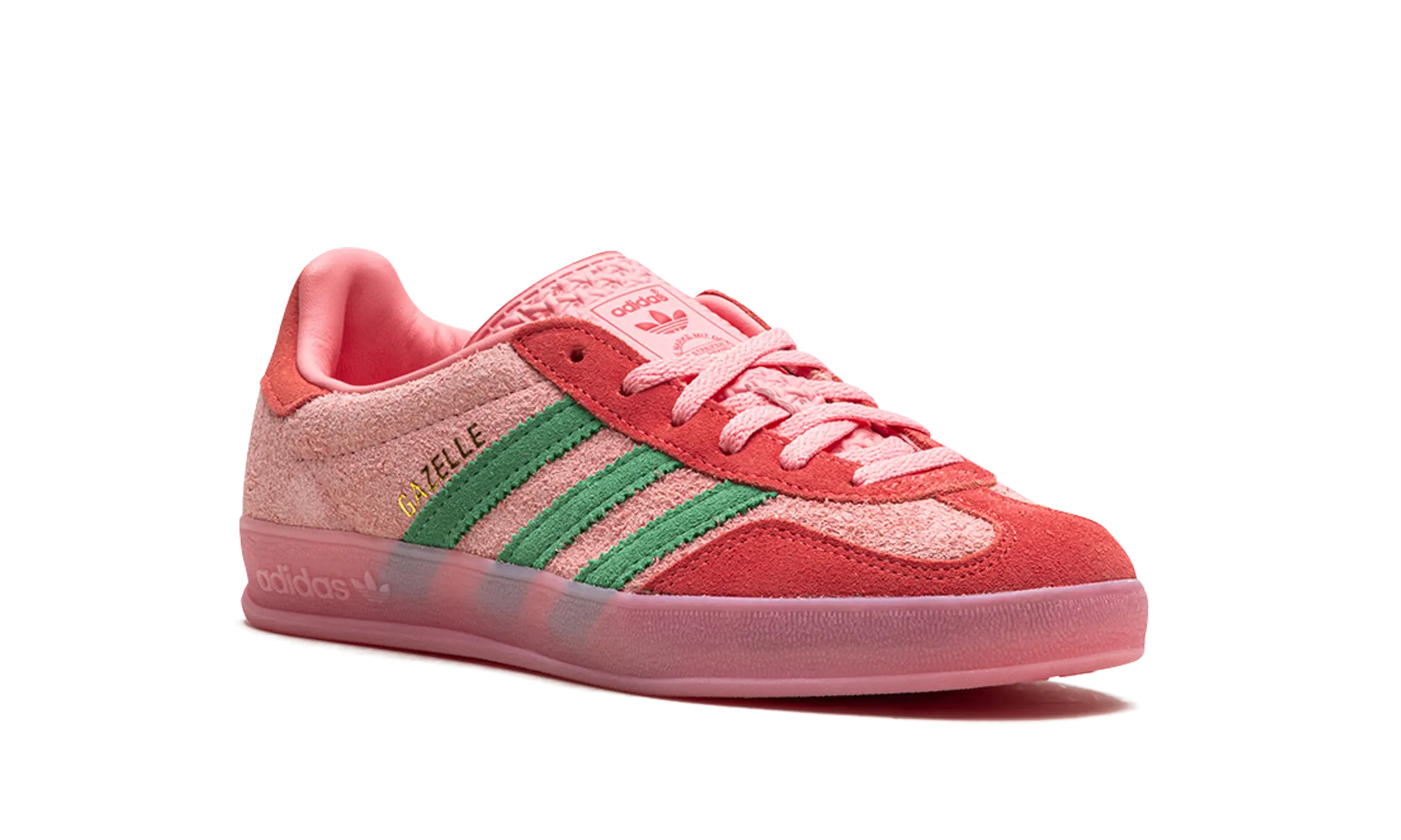 Gazelle Indoor WMNS "Semi Pink Spark Preloved Scarlet" adidas stylish womens sneakers