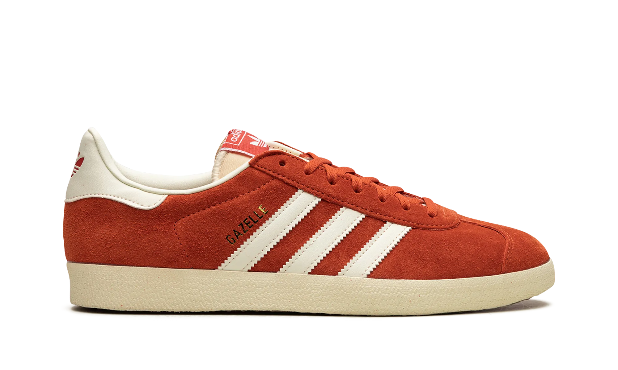 Gazelle "Preloved Red Off White Cream White" adidas mesh sneakers for men