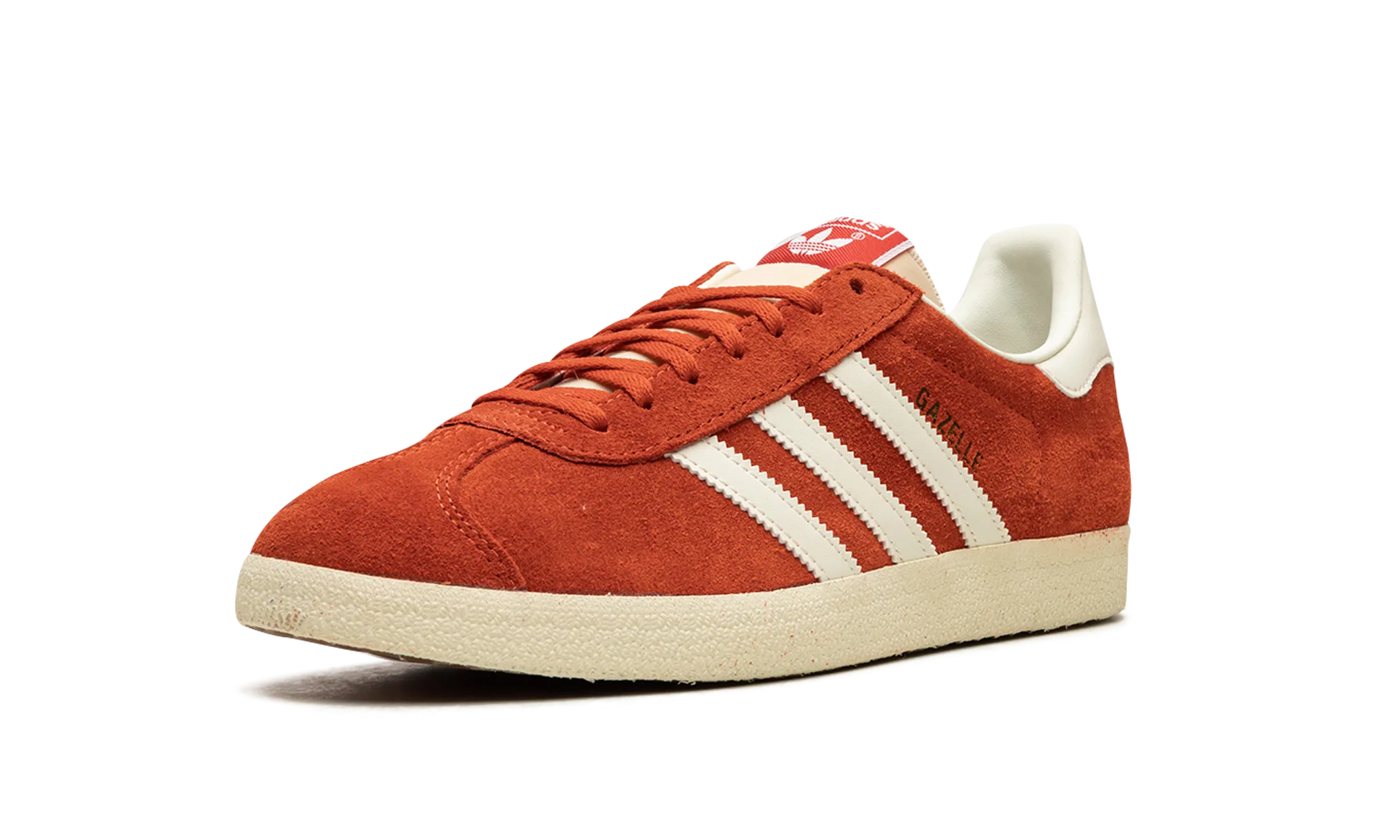 Gazelle "Preloved Red Off White Cream White" adidas mesh sneakers for men