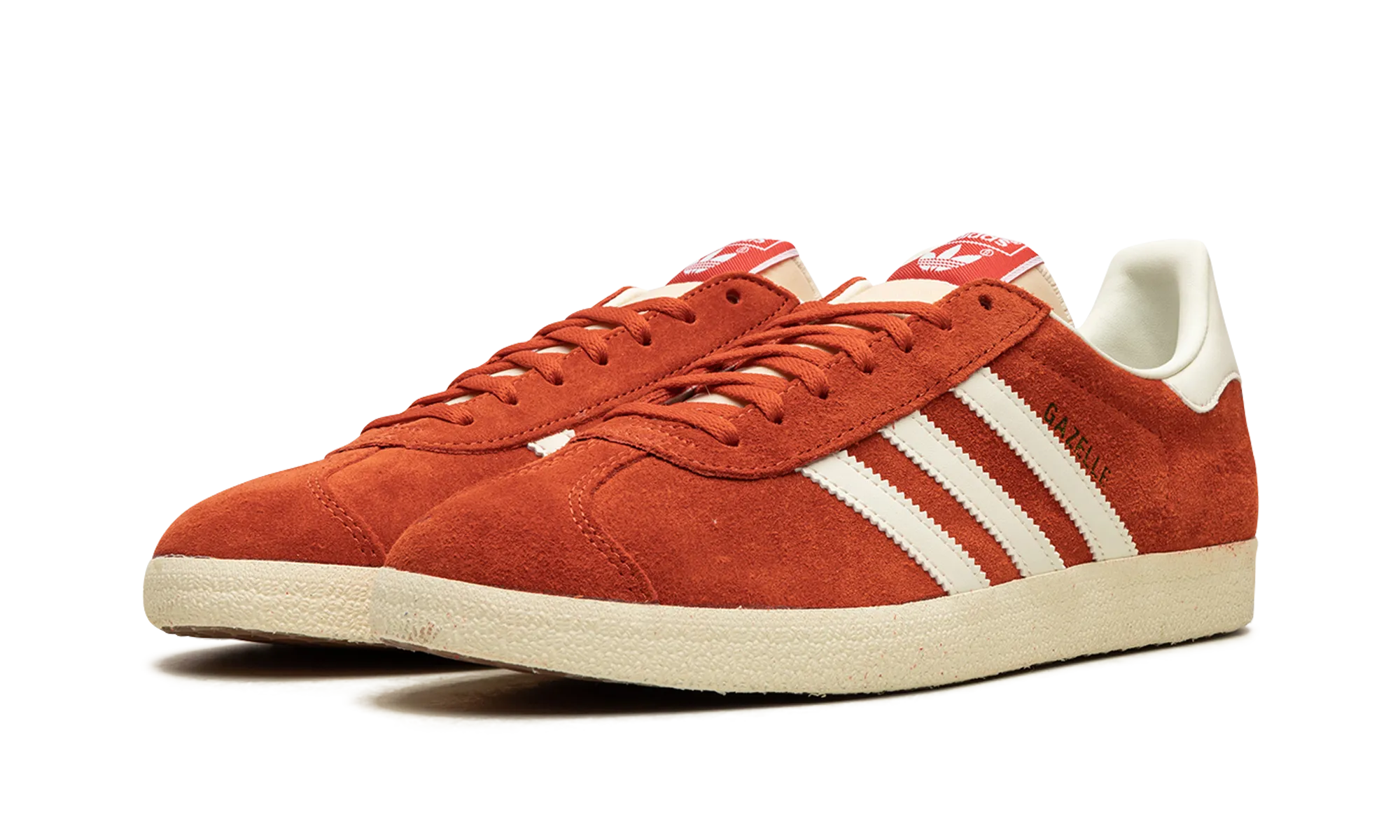 Gazelle "Preloved Red Off White Cream White" adidas mesh sneakers for men