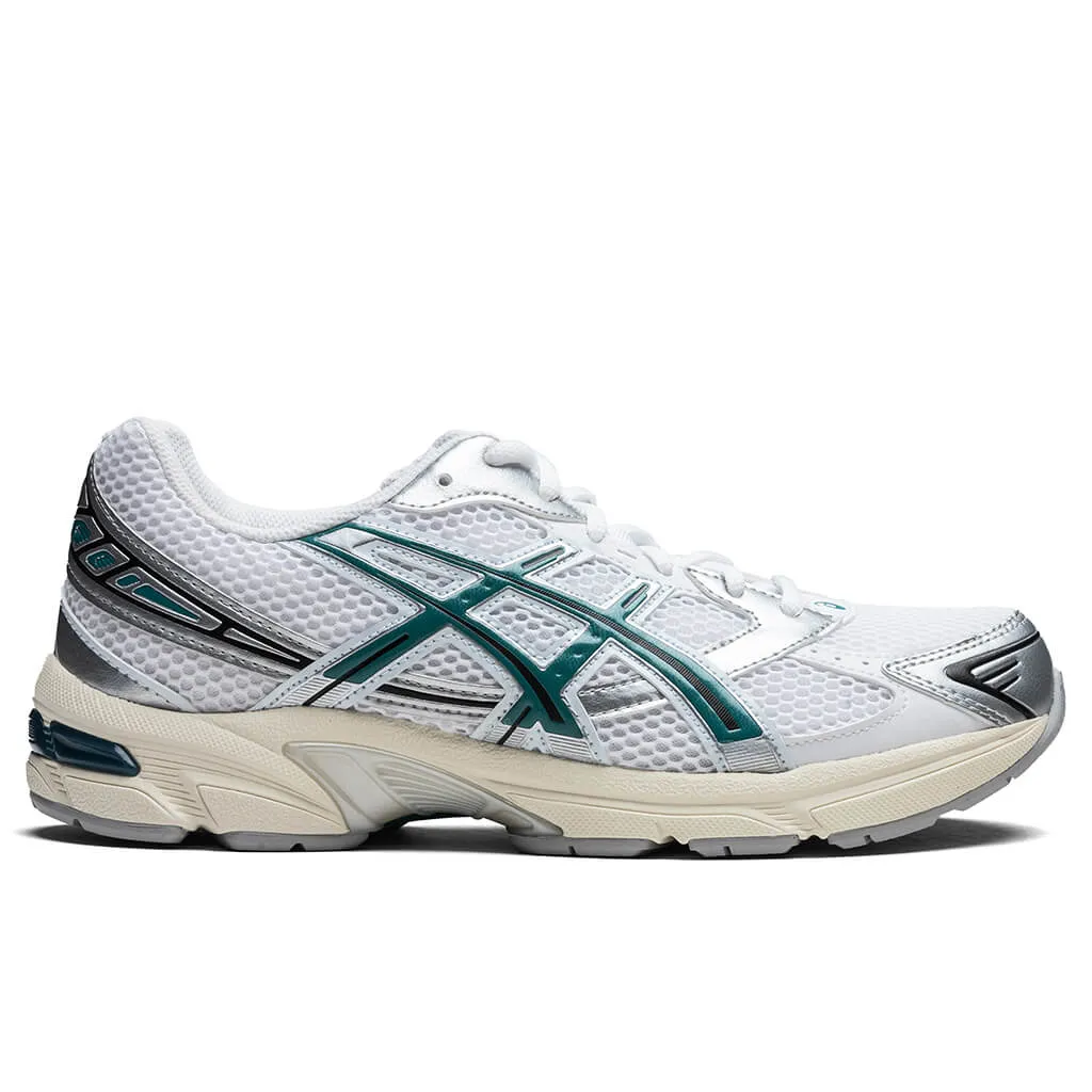 Gel-1130 - White/Rainy Lake Asics running shoes with gel cushioning