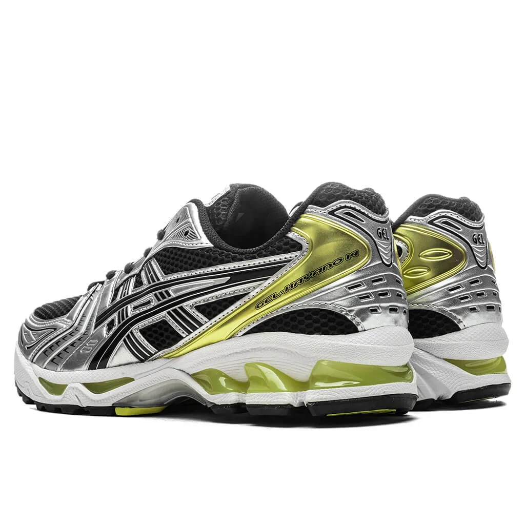 Gel-Kayano 14 - Black/Lemon Spark Asics Gel Cushion Running Shoes