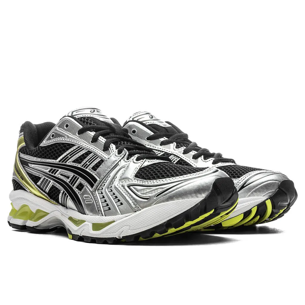 Gel-Kayano 14 - Black/Lemon Spark Asics Gel Cushion Running Shoes