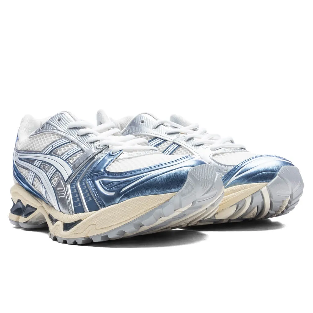 Gel-Kayano 14 - Cream/Denim Blue Asics Gel Cushion Running Shoes