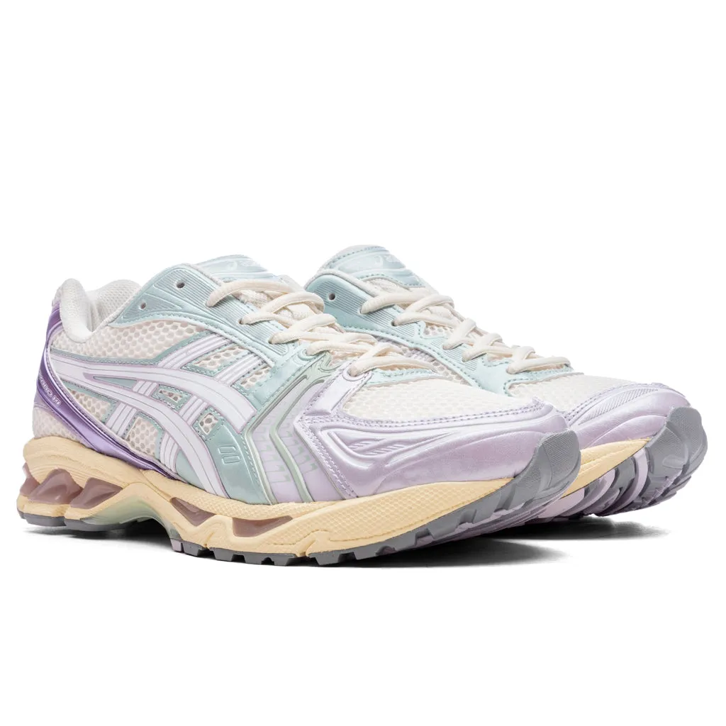 Gel-Kayano 14 - Cream/Dusk Violet Asics Gel Cushion Running Shoes
