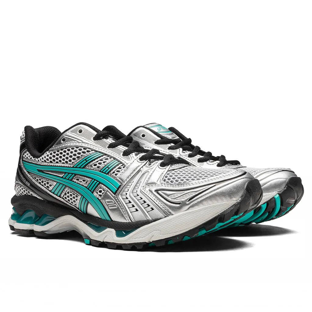 Gel-Kayano 14 - White/Waterfall Asics Gel Cushion Running Shoes