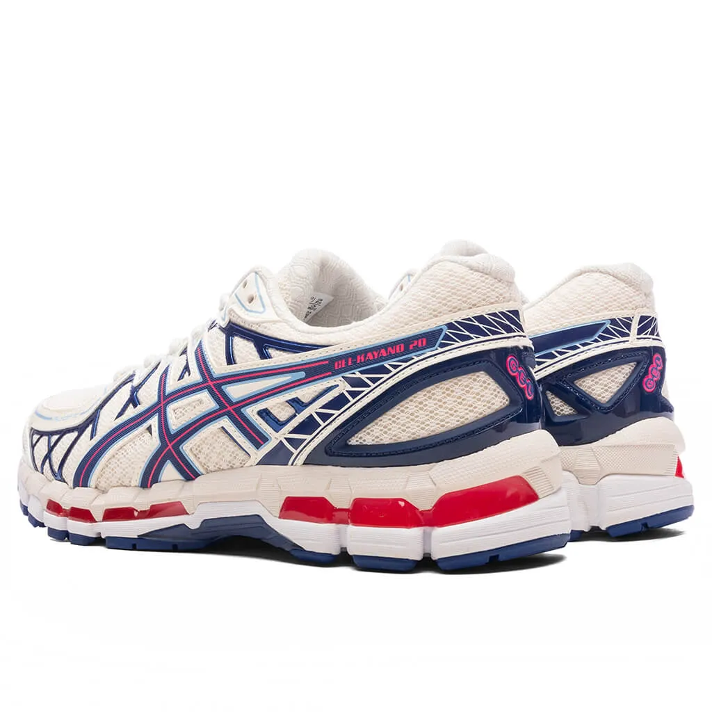 Gel-Kayano 20 - Cream/Deep Marine Asics Gel Cushion Running Shoes