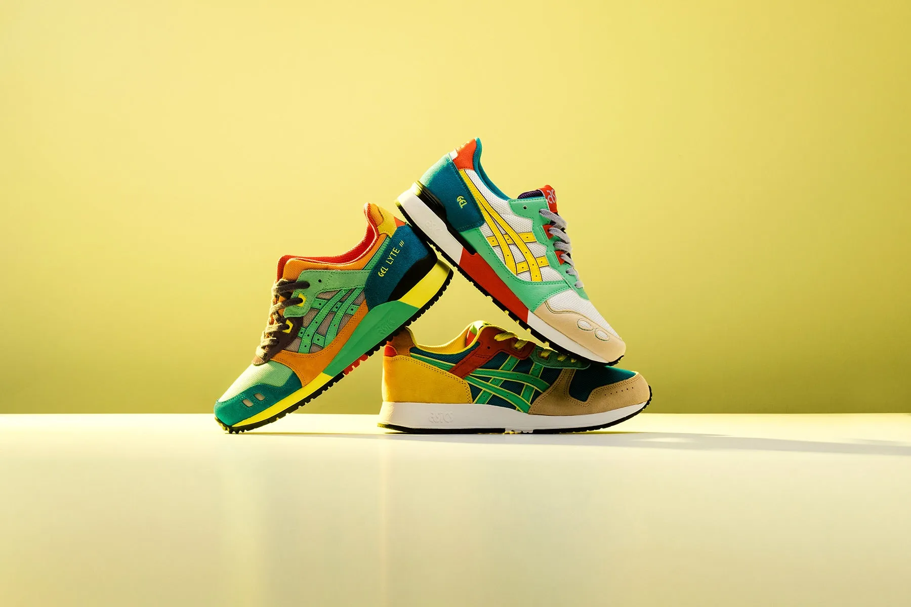 Gel-Lyte I - White/Lemon Spark Asics Gel Cushion Running Shoes