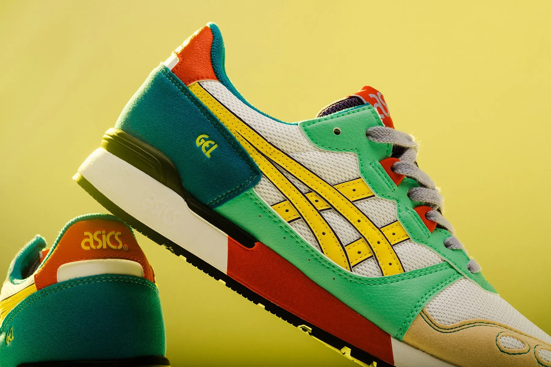 Gel-Lyte I - White/Lemon Spark Asics Gel Cushion Running Shoes