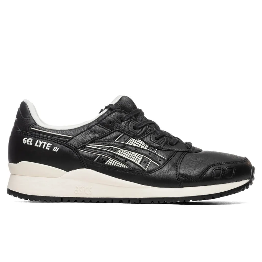 Gel-Lyte III OG - Black/Black Asics running shoes with gel cushioning