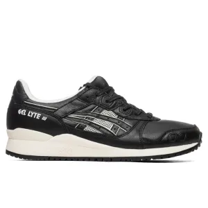 Gel-Lyte III OG - Black/Black Asics running shoes with gel cushioning