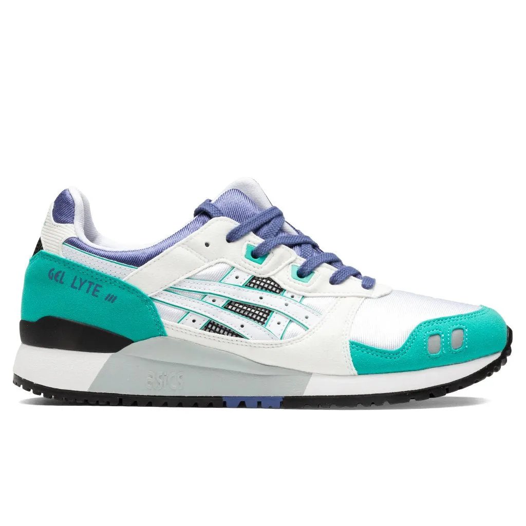 Gel-Lyte III OG - White/Blue Asics running shoes with gel cushioning