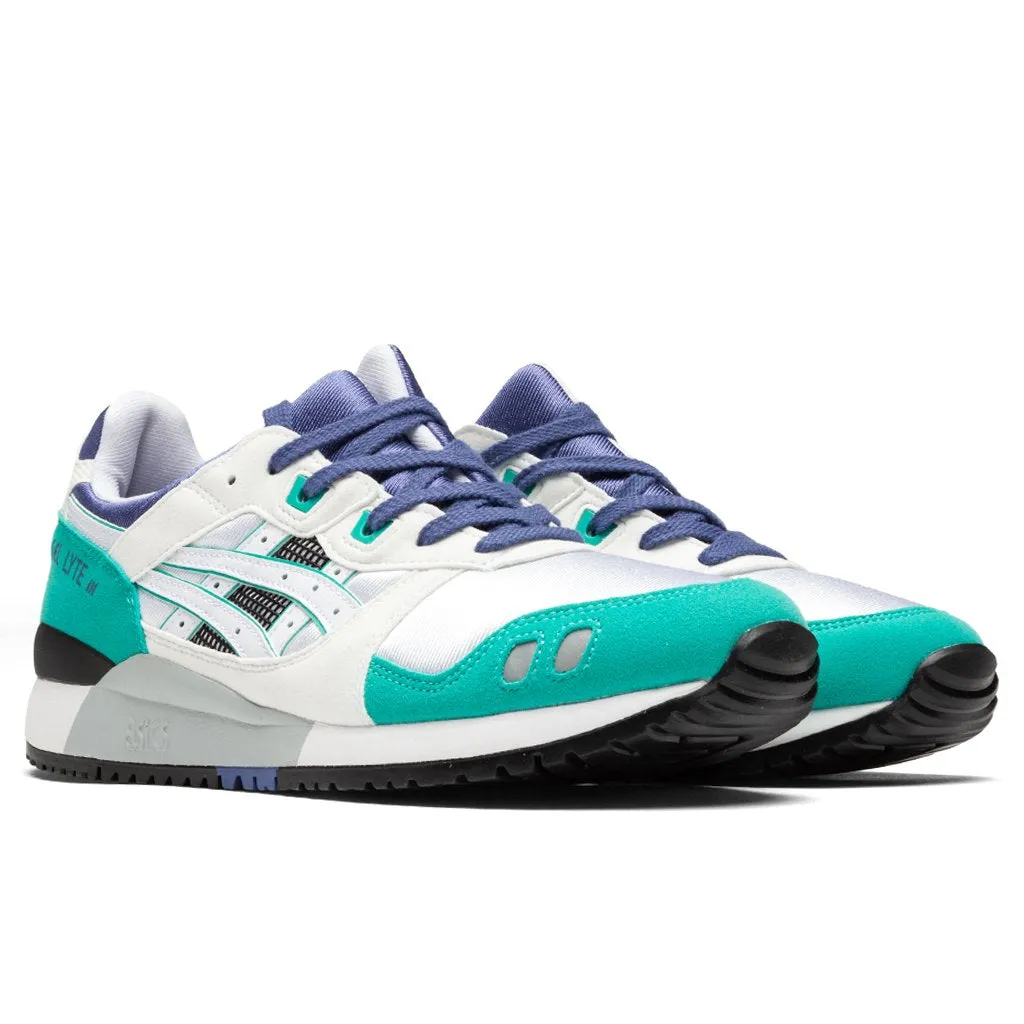 Gel-Lyte III OG - White/Blue Asics Gel Cushion Running Shoes