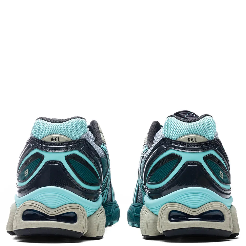 Gel-Nimbus 9 - Piedmont Grey/Aruba Blue Asics Gel Cushion Running Shoes