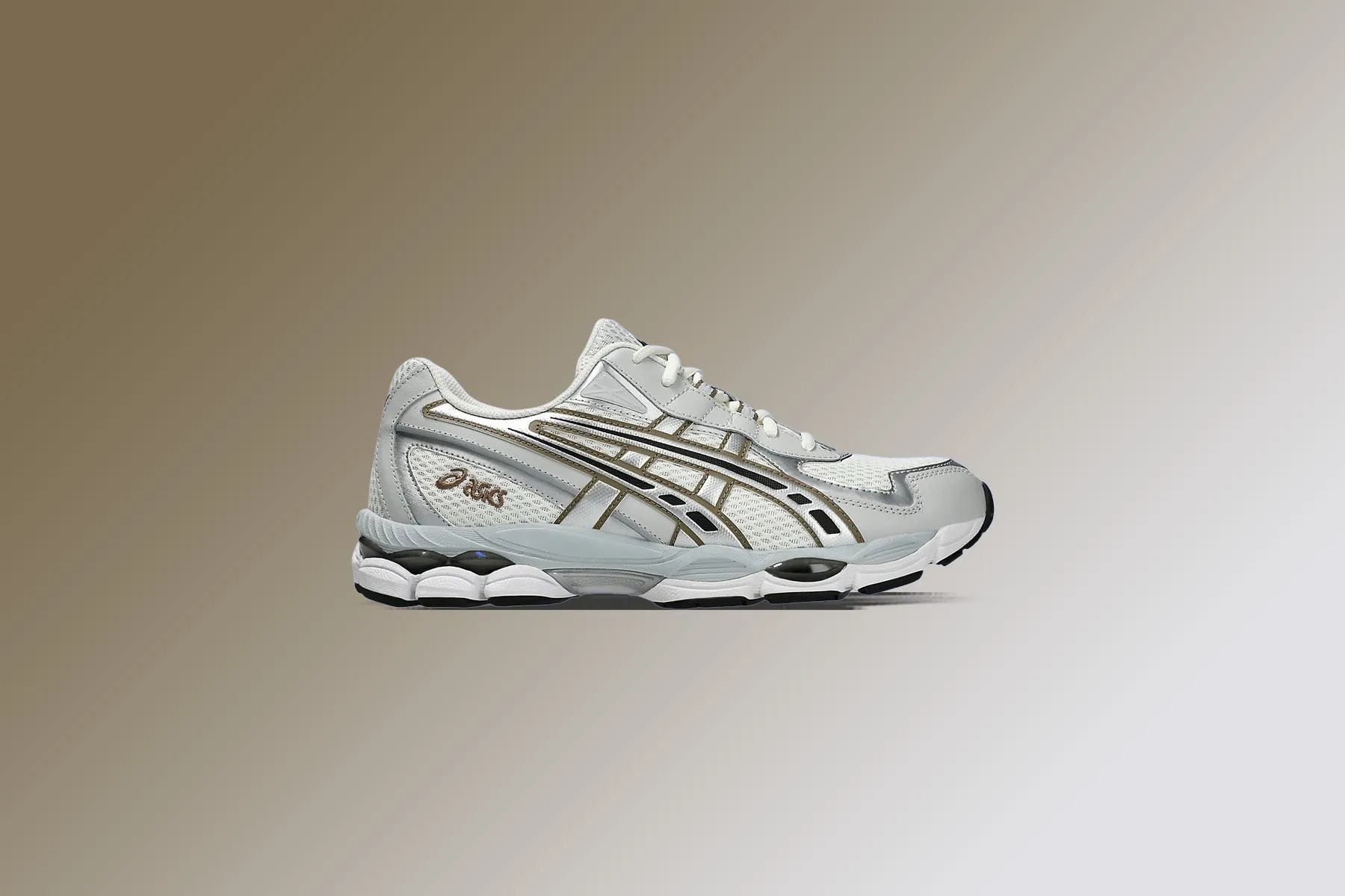 Gel-NYC 2055 - Cream/Pure Silver Asics Gel Cushion Running Shoes