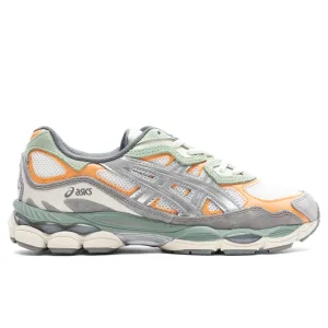 Gel-NYC - Cream/Clay Grey Asics running shoes with gel cushioning