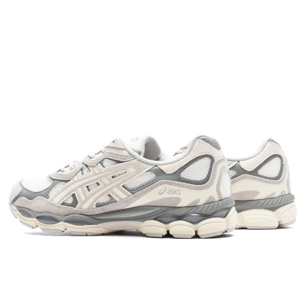 Gel-NYC - Cream/Oyster Grey Asics Gel Cushion Running Shoes