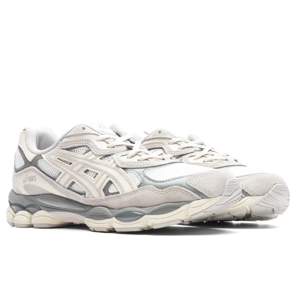 Gel-NYC - Cream/Oyster Grey Asics Gel Cushion Running Shoes