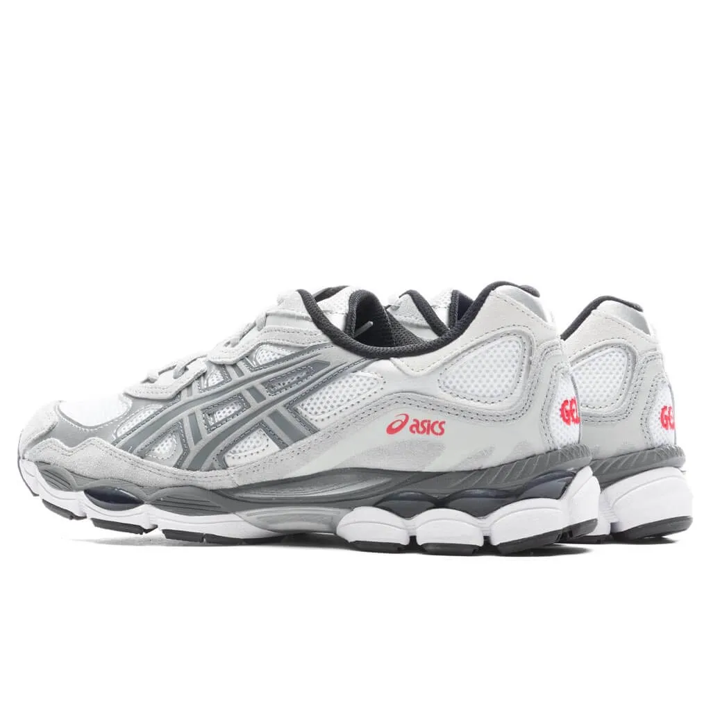 Gel-NYC - White/Steel Grey Asics Gel Cushion Running Shoes