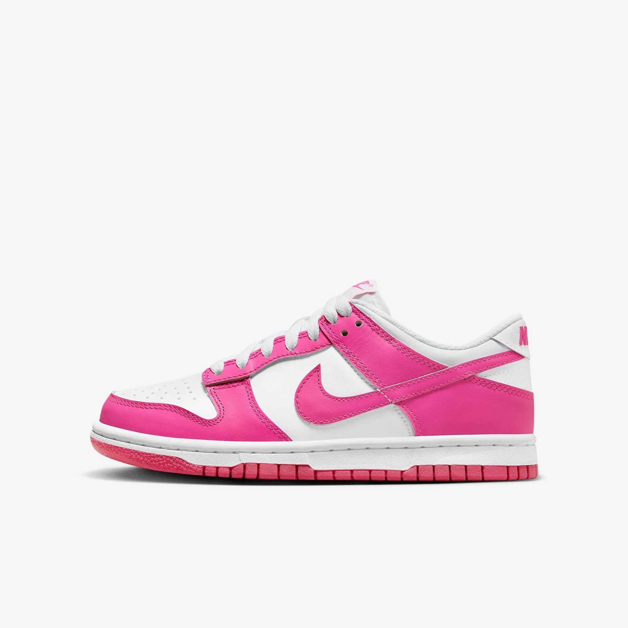 (GS) Nike Dunk Low 'White / Laser Fuchsia' (2022) FB9109-102