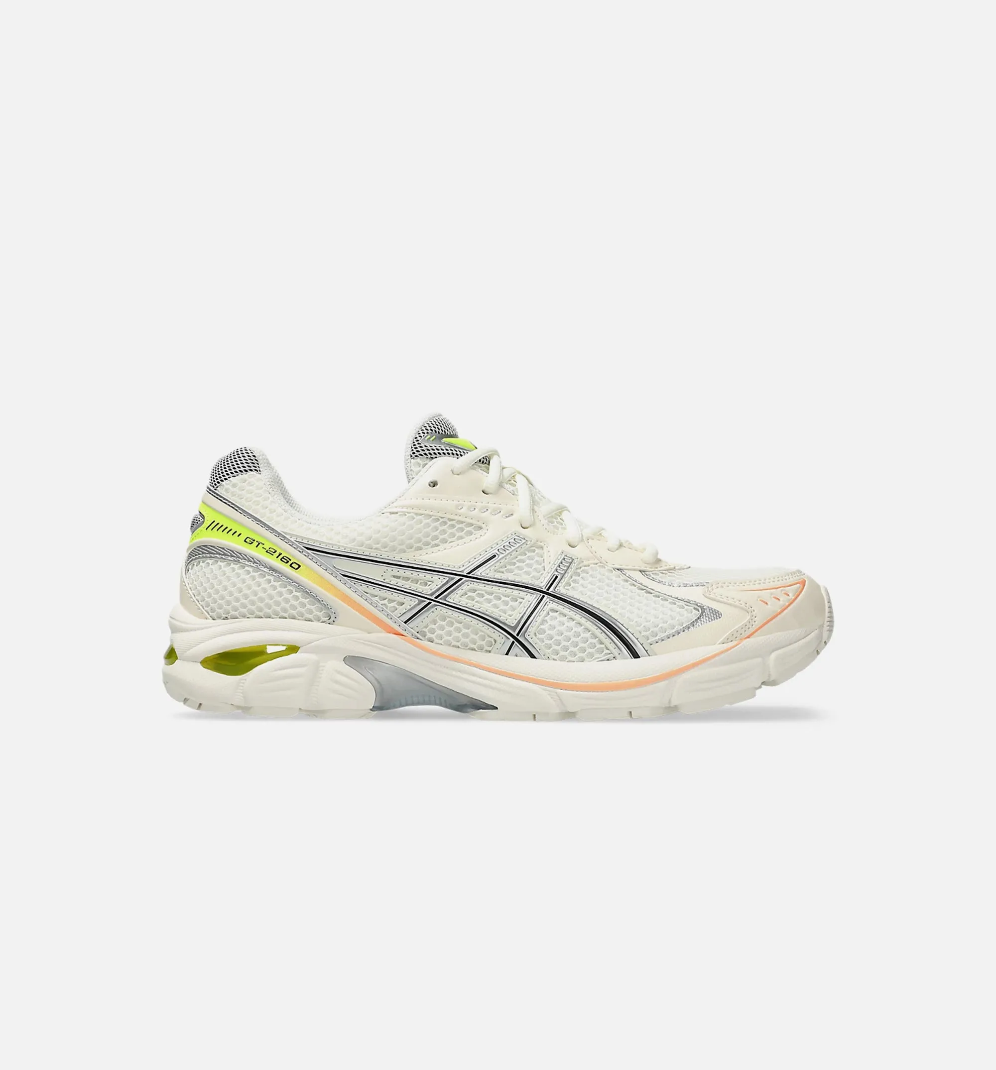 GT 2160 Paris Mens Running Shoe - Cream/Safety Yellow asics Shoes