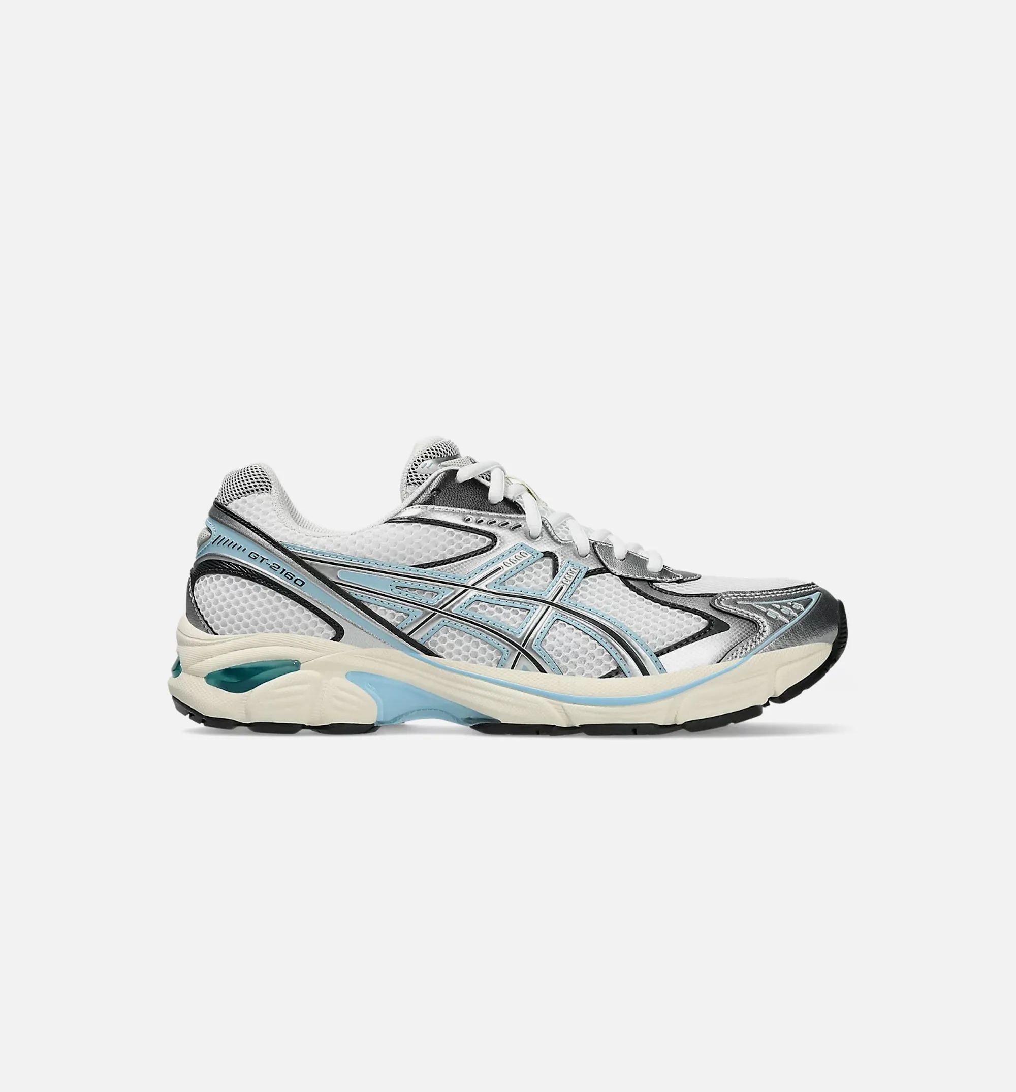 GT 2160 Pure Silver Mens Lifestyle Shoe - White/Pure Silver Asics lifestyle shoes with classic design