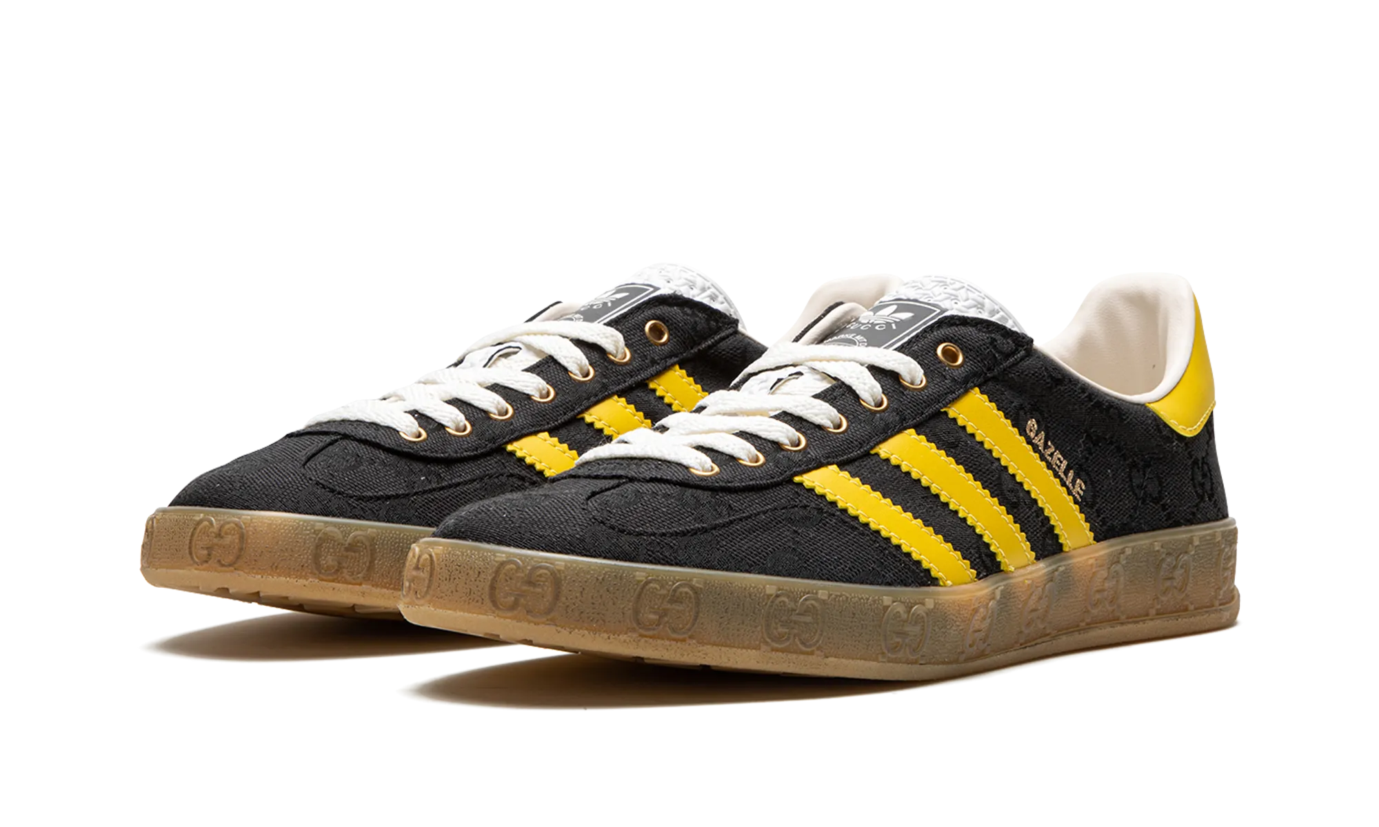 Gucci Gazelle "GG Monogram - Black" adidas mesh sneakers for men