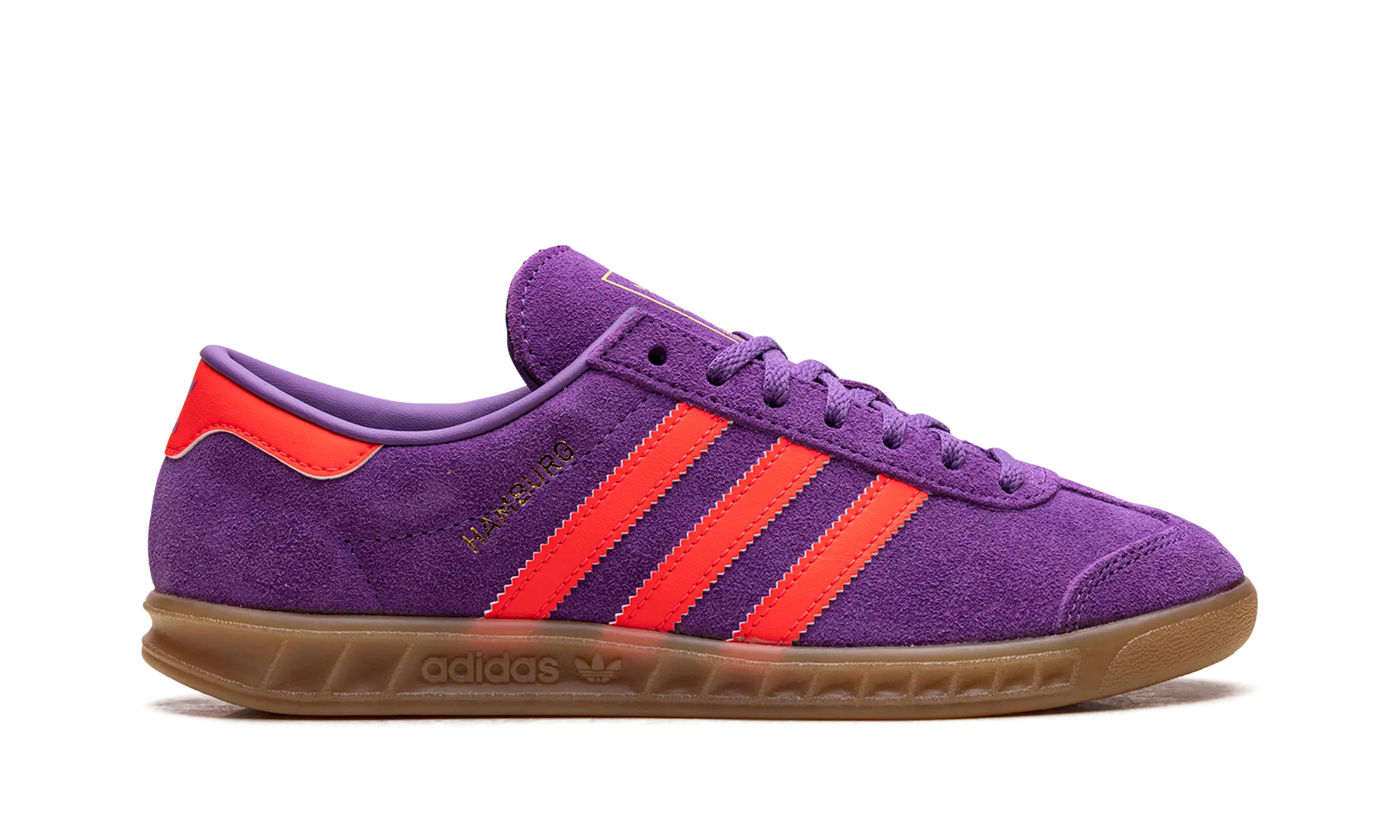 Hamburg WMNS "Active Purple Solar Red" adidas stylish womens sneakers