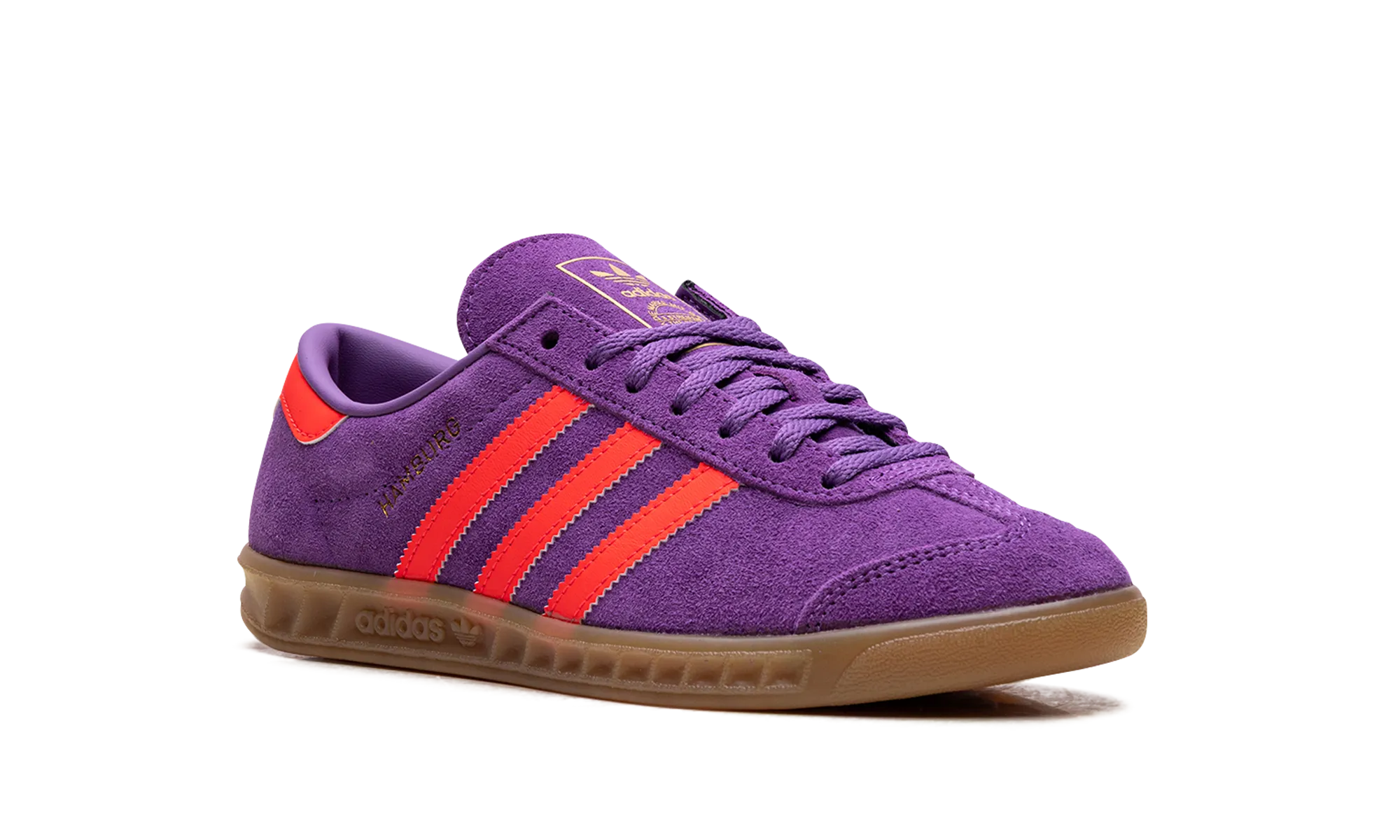 Hamburg WMNS "Active Purple Solar Red" adidas stylish womens sneakers