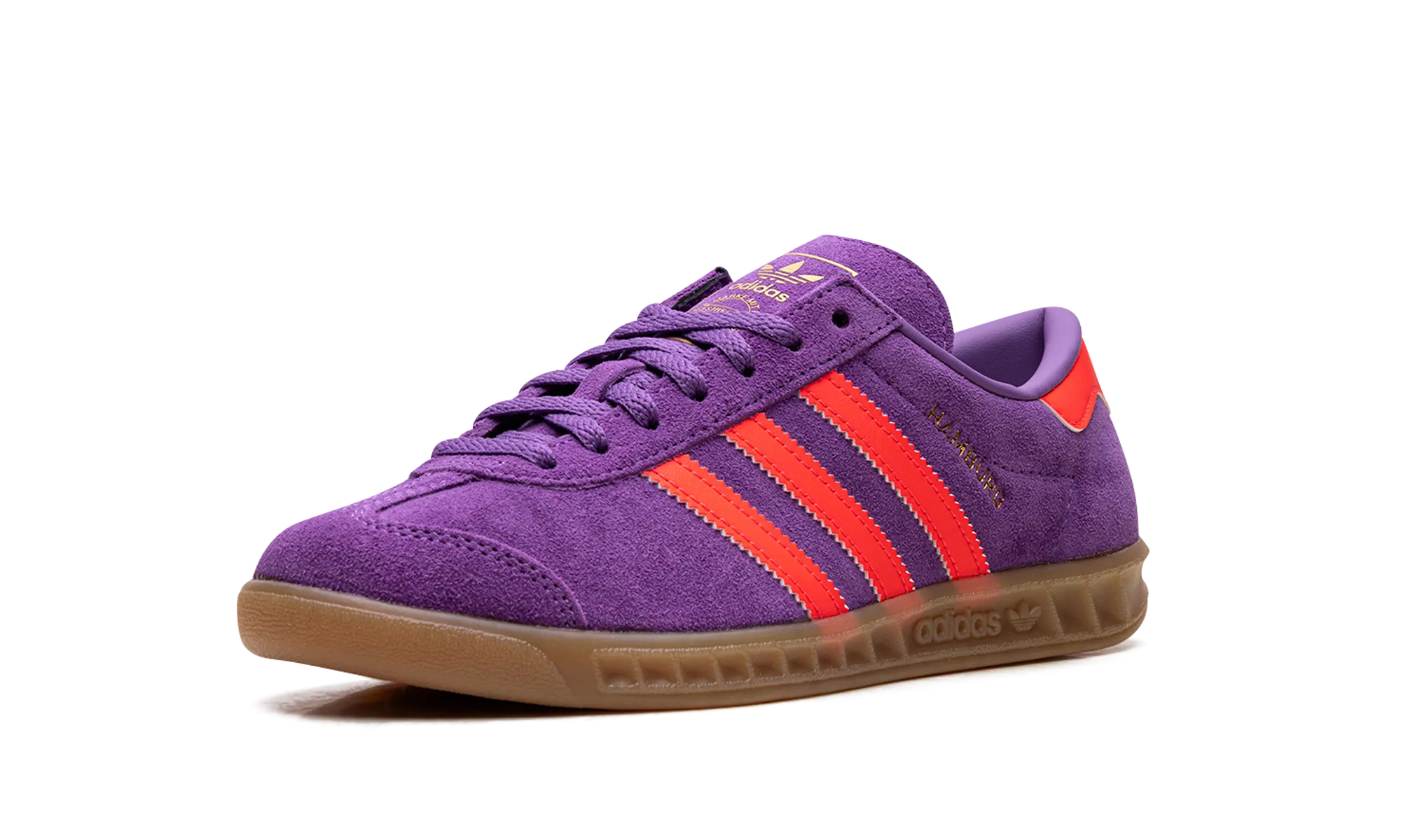 Hamburg WMNS "Active Purple Solar Red" adidas stylish womens sneakers