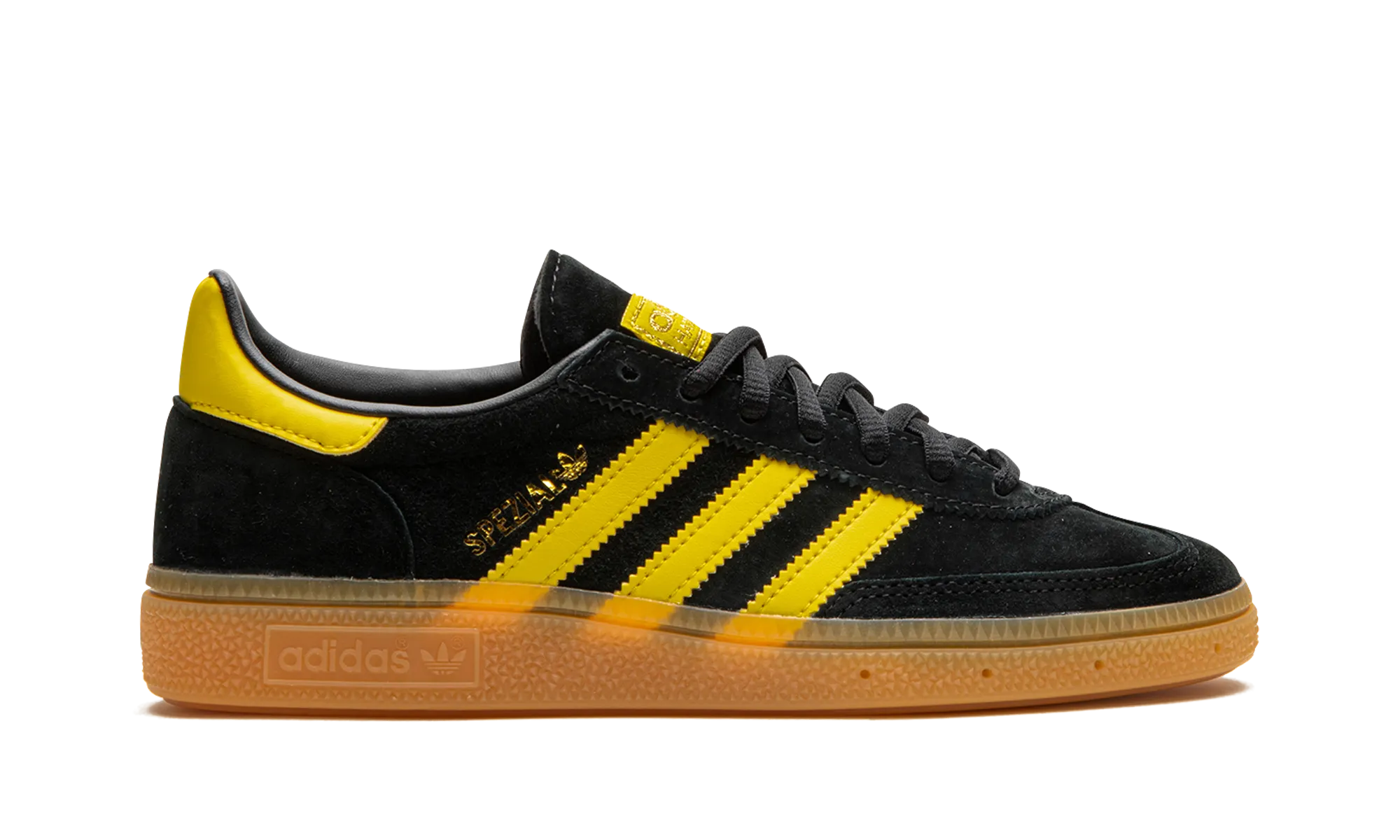 HANDBALL SPEZIAL "Black / Yellow" adidas mesh sneakers for men