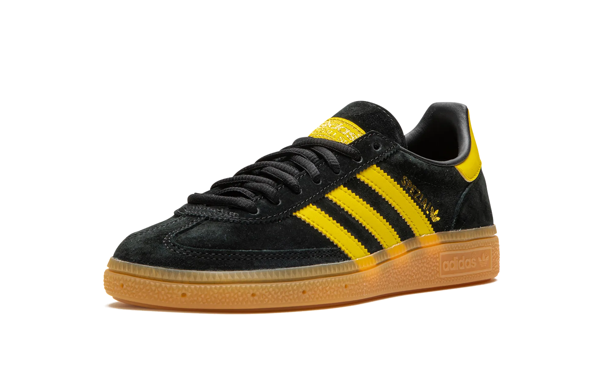 HANDBALL SPEZIAL "Black / Yellow" adidas mesh sneakers for men