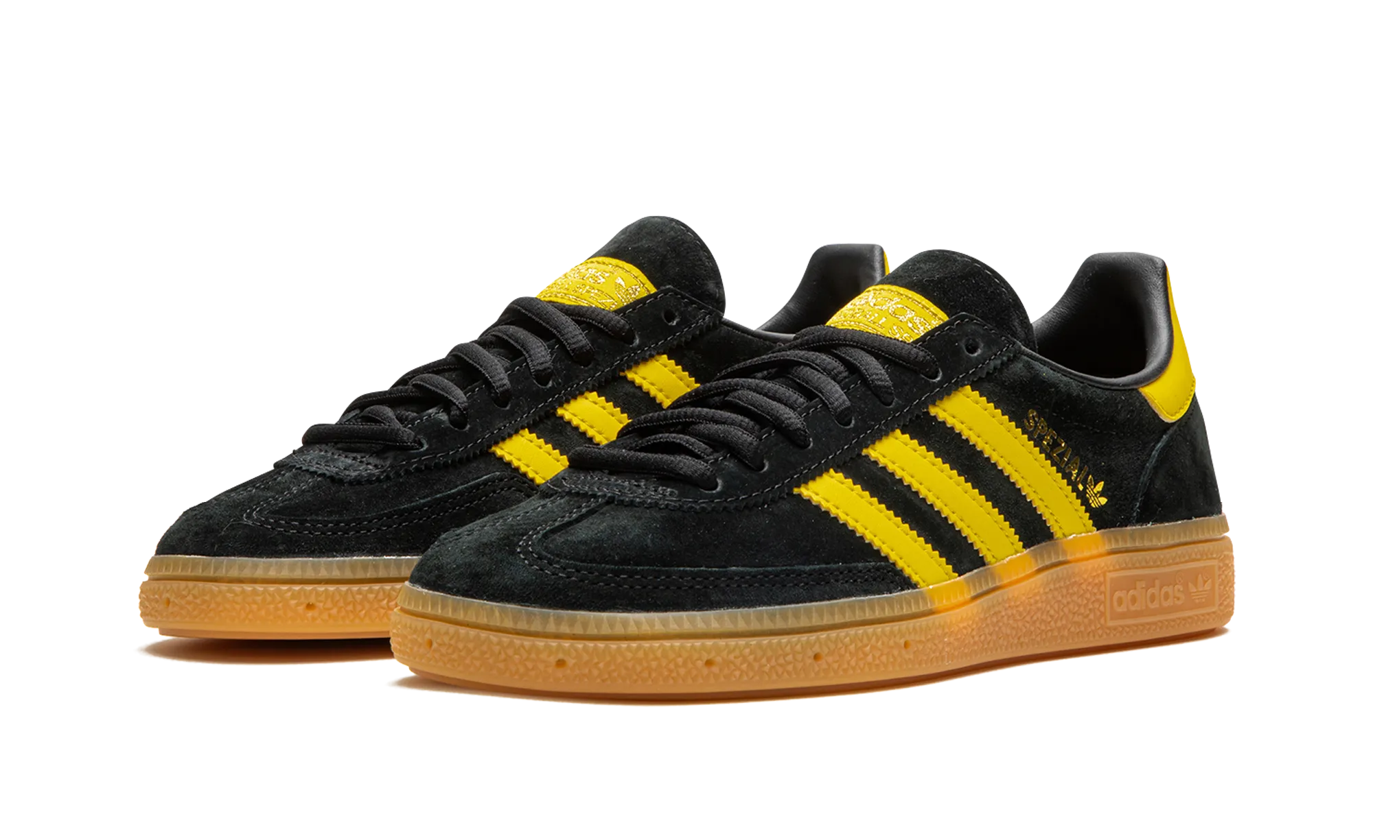HANDBALL SPEZIAL "Black / Yellow" adidas mesh sneakers for men