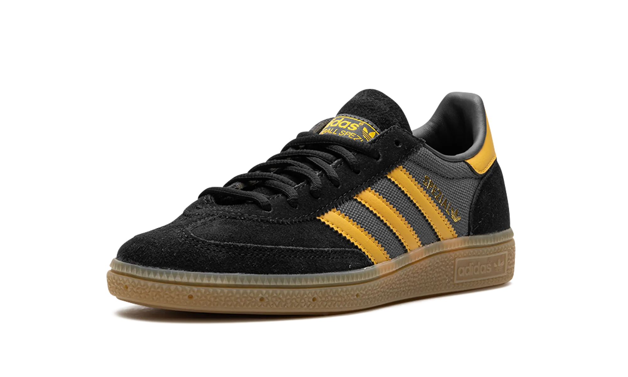 Handball Spezial "Core Black Preloved Yellow" adidas mesh sneakers for men