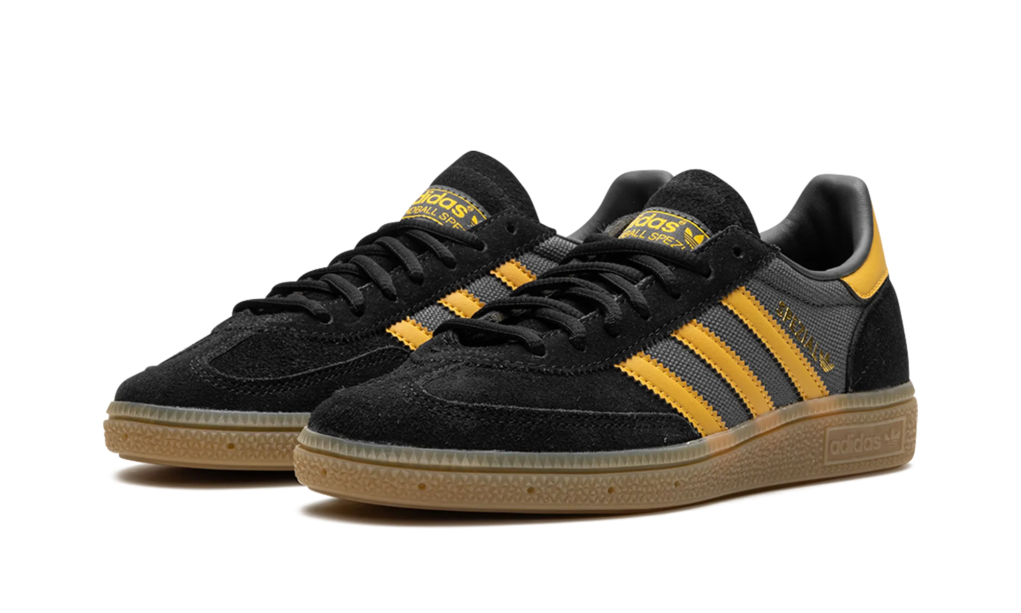 Handball Spezial "Core Black Preloved Yellow" adidas mesh sneakers for men