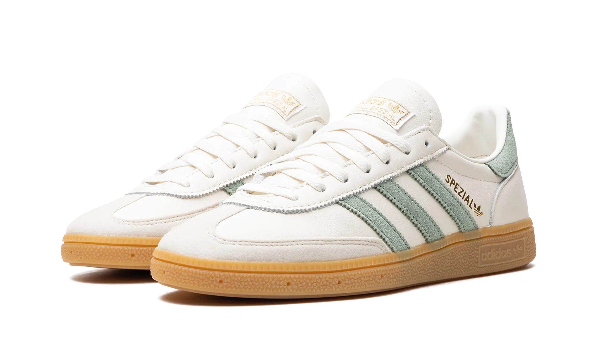 Handball Spezial "Off White Silver Green" adidas casual mens footwear