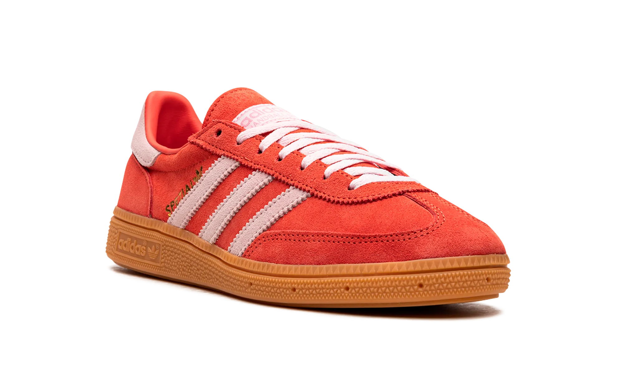 Handball Spezial WMNS "Bright Red Clear Pink" adidas stylish womens sneakers