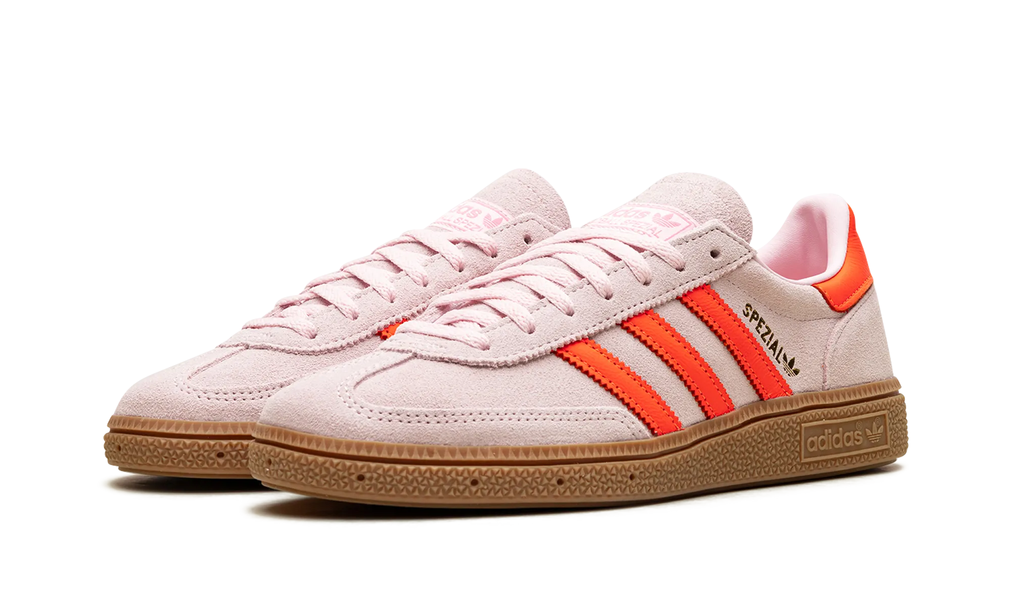 Handball Spezial WMNS "Clear Pink Solar Orange" adidas stylish womens sneakers
