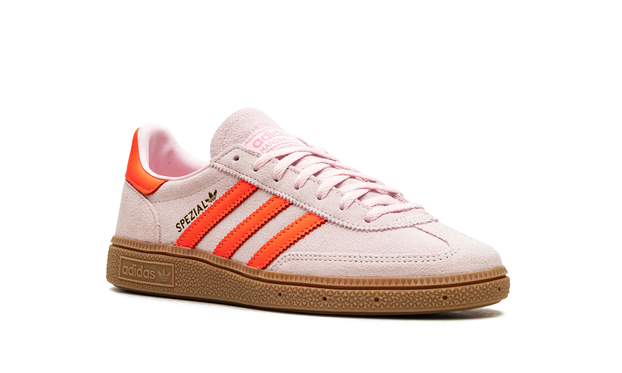 Handball Spezial WMNS "Clear Pink Solar Orange" adidas stylish womens sneakers