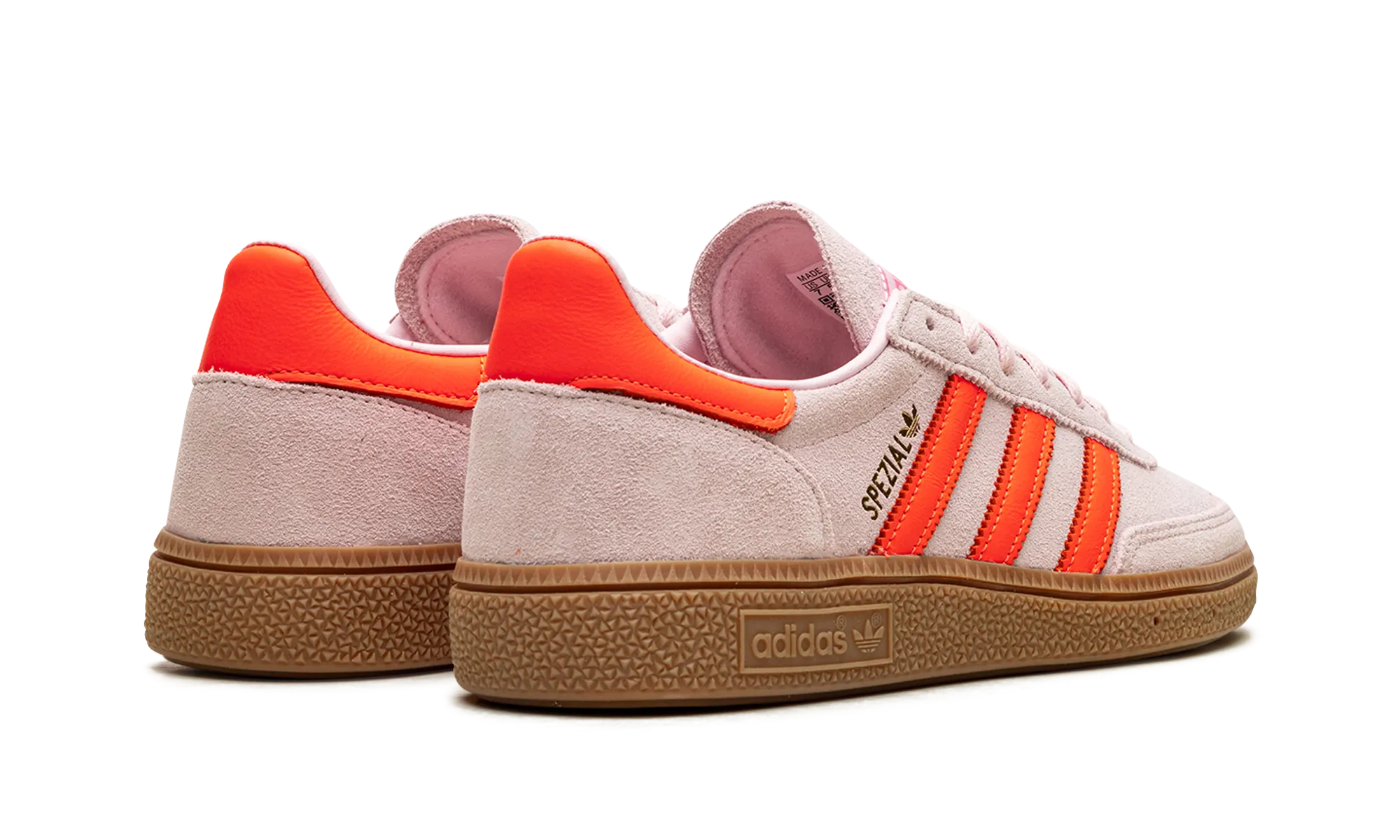Handball Spezial WMNS "Clear Pink Solar Orange" adidas stylish womens sneakers